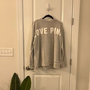 Gray Pink Large Crewneck Sweatshirt